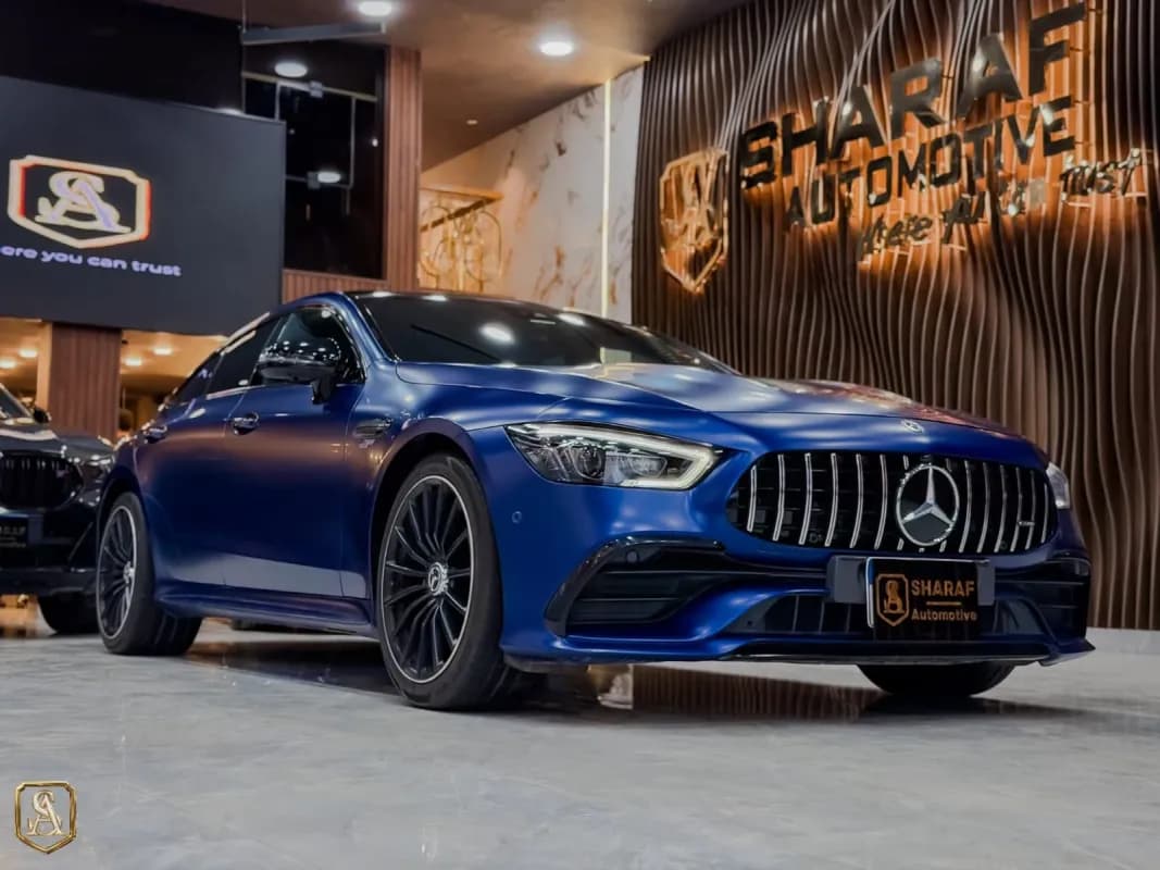 مرسيدس بنز GT53 2021 ايه ام جي أزرق أوتوماتيك — مستعملة
