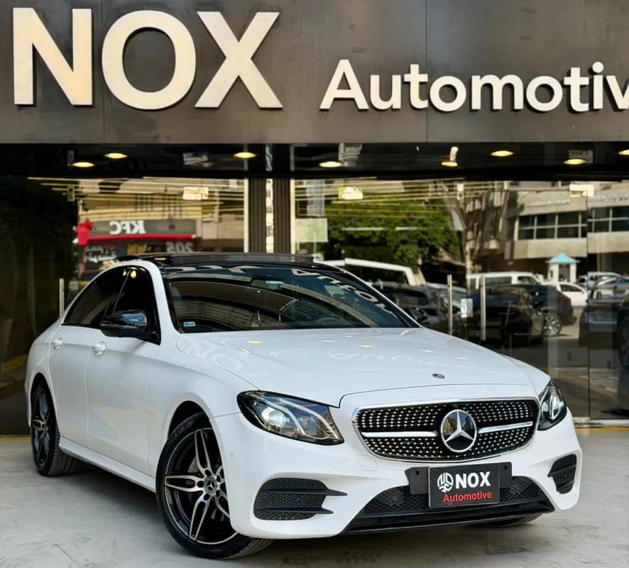 مرسيدس بنز E200 2018 ايه ام جي أبيض أوتوماتيك — مستعملة