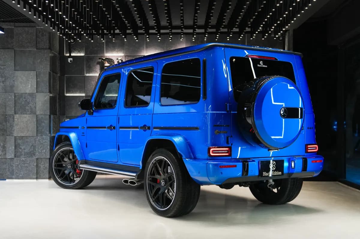 مرسيدس بنز G 63 2023 اي ام جي نايت باكدج أزرق أوتوماتيك — مستعملة