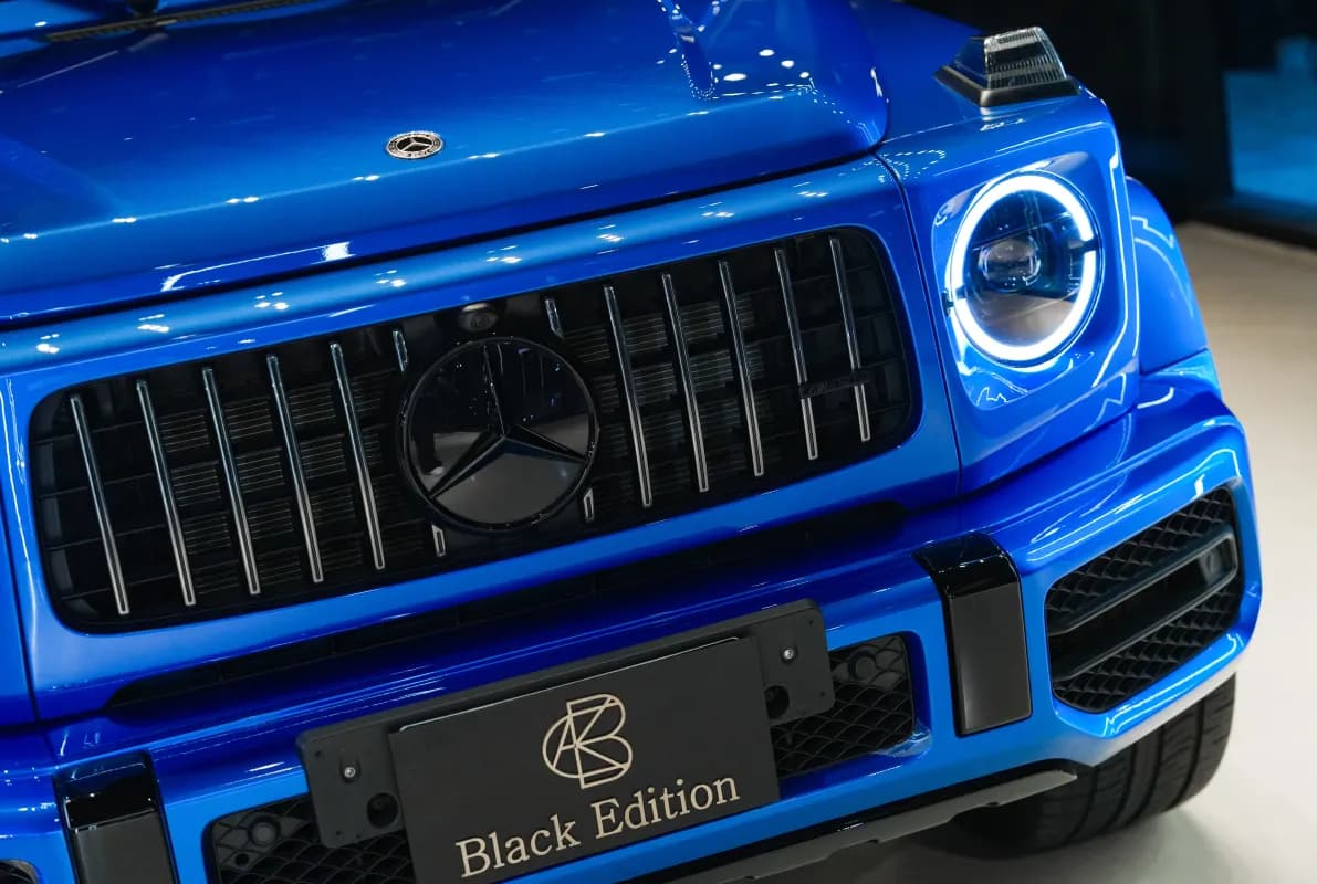 مرسيدس بنز G 63 2023 اي ام جي نايت باكدج أزرق أوتوماتيك — مستعملة