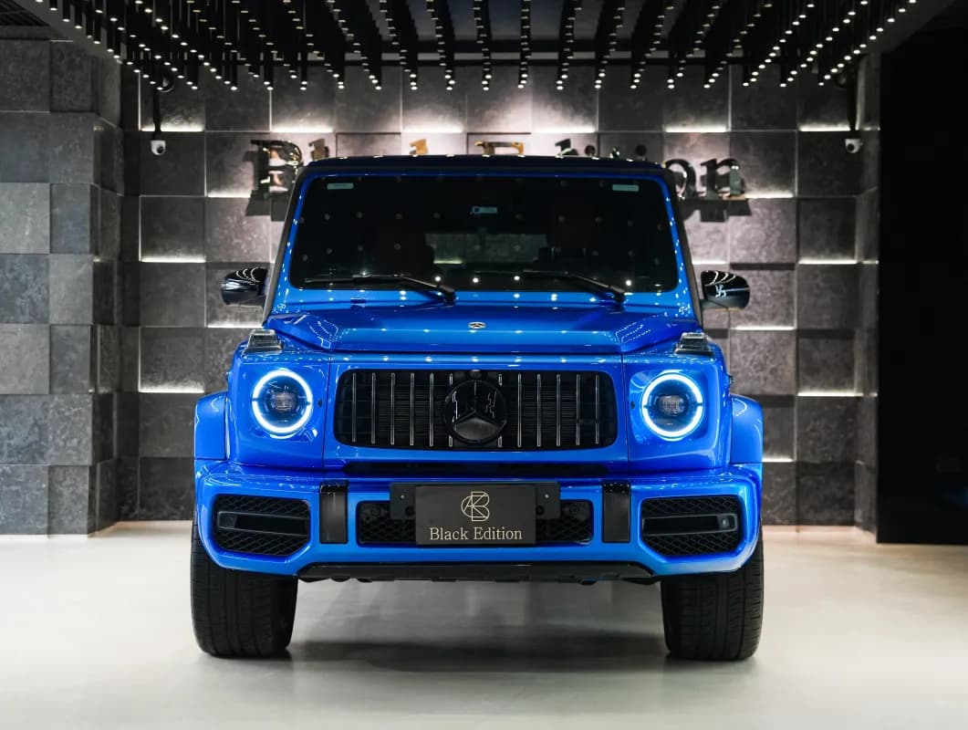 مرسيدس بنز G 63 2023 اي ام جي نايت باكدج أزرق أوتوماتيك — مستعملة