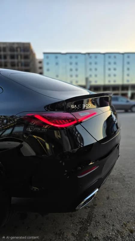 مرسيدس بنز GLC 300 2026 اي ام جي كوبيه أسود أوتوماتيك — جديدة