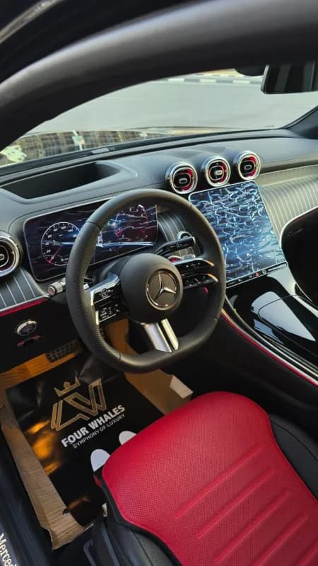 مرسيدس بنز GLC 300 2026 اي ام جي كوبيه أسود أوتوماتيك — جديدة