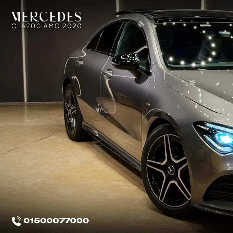 مرسيدس بنز CLA 200 2021 ايه ام جي رمادي أوتوماتيك — مستعملة