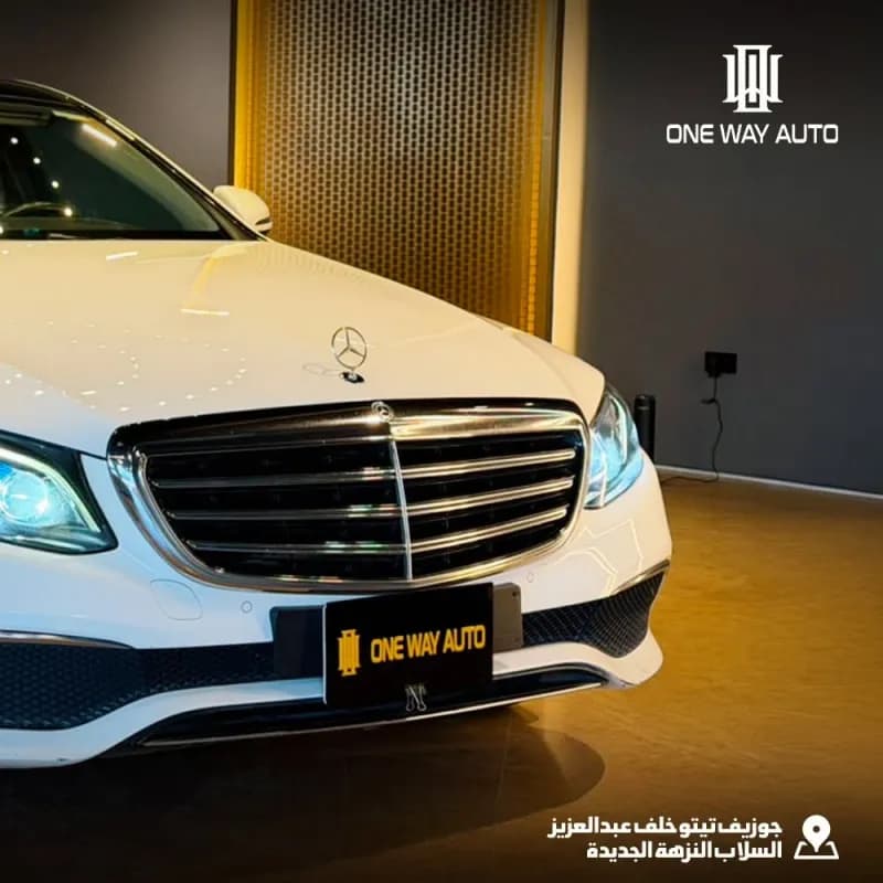 مرسيدس بنز E180 2019 ايكسكلوسيف أبيض أوتوماتيك — مستعملة