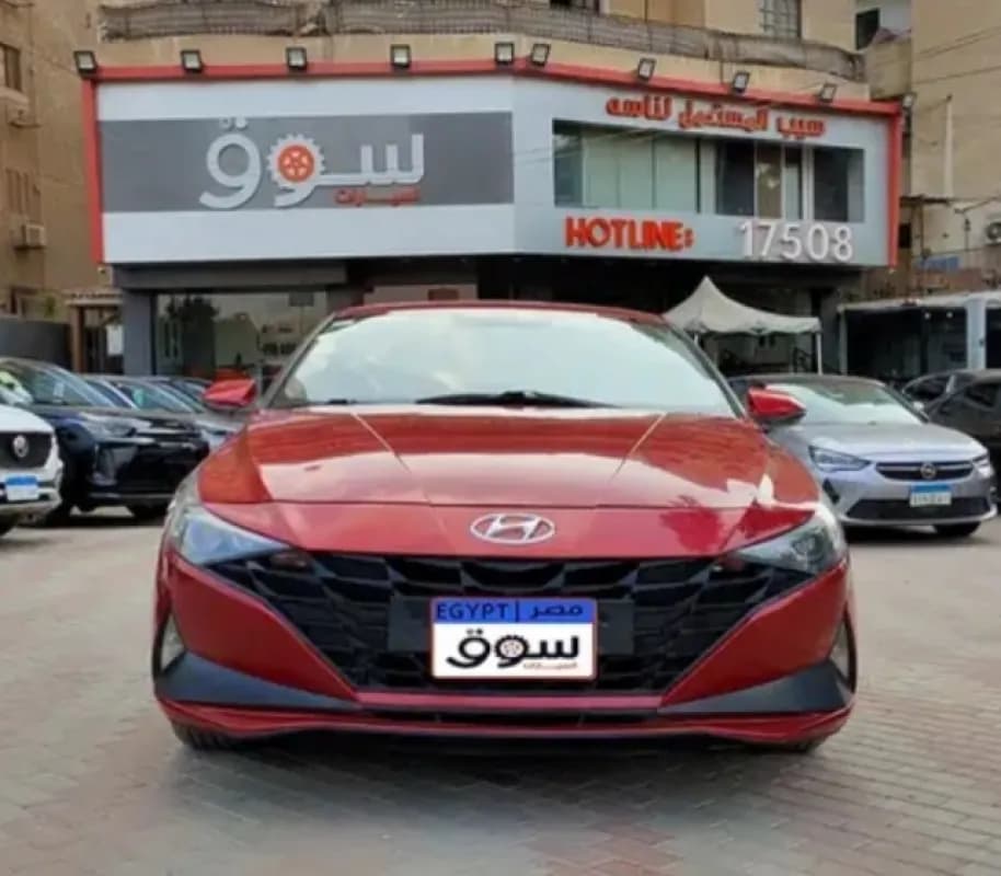 Hyundai Elantra CN7 2021 Shadow Red Automatic — Used