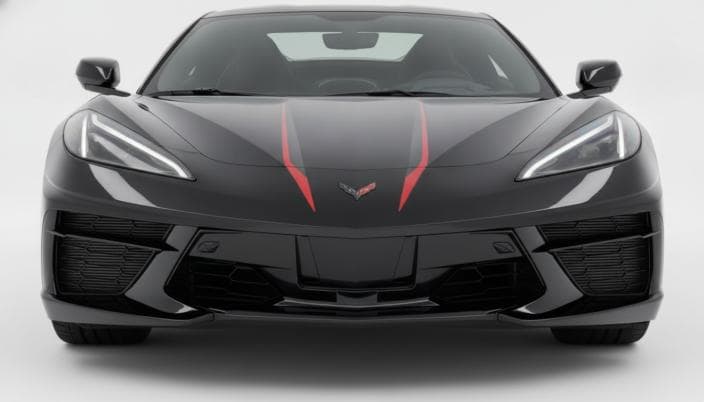 شيفروليه كورفيت 2023 سترينجراي أسود أوتوماتيك — مستعملة