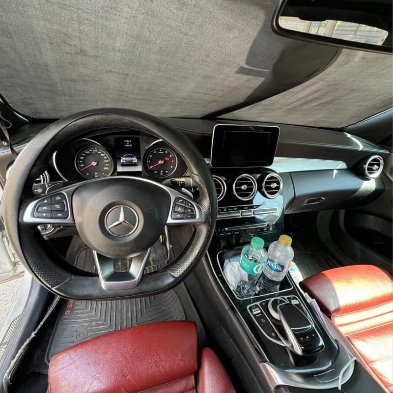 مرسيدس بنز C180 2017 ايه ام جي فضي أوتوماتيك — مستعملة